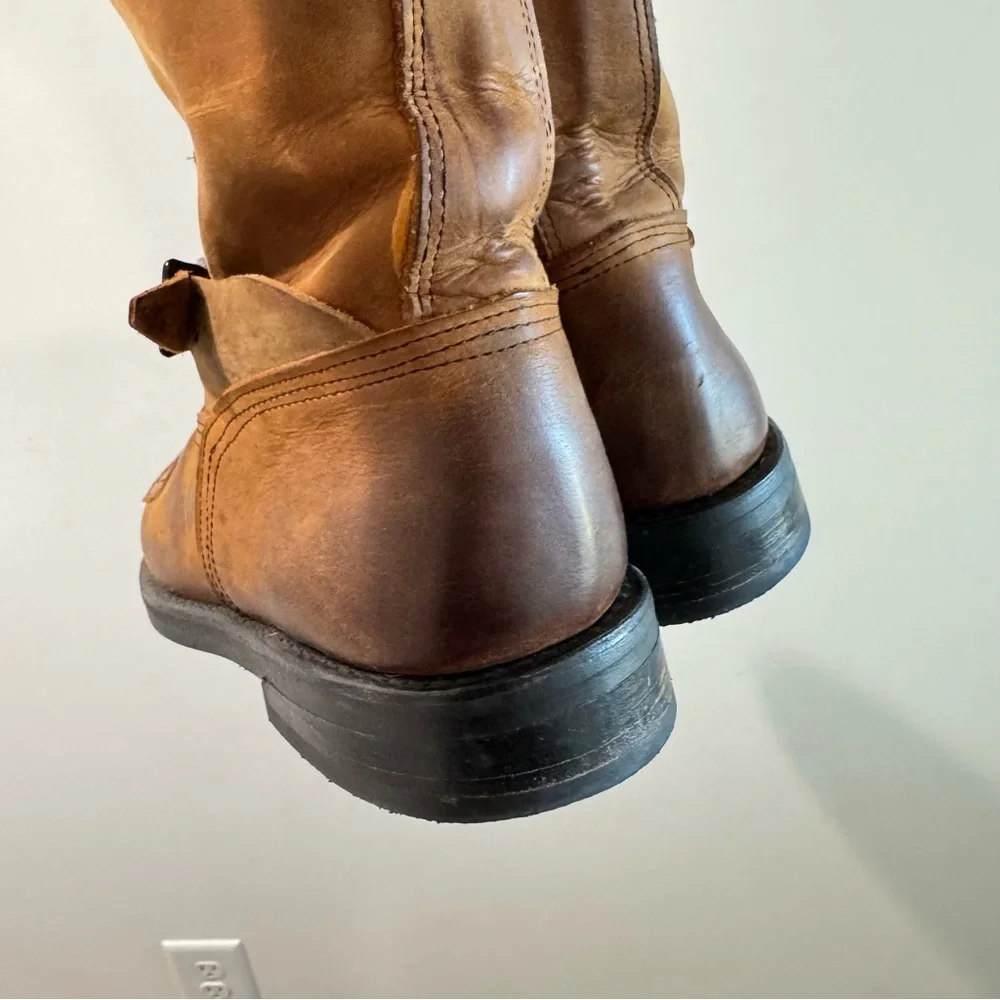 Broken Homme Brown Lukas Harness Leather‎ Work Boots 9EEE